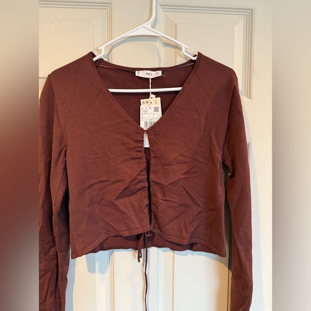 Mango Cropped Knit Top - Picture 7 of 8